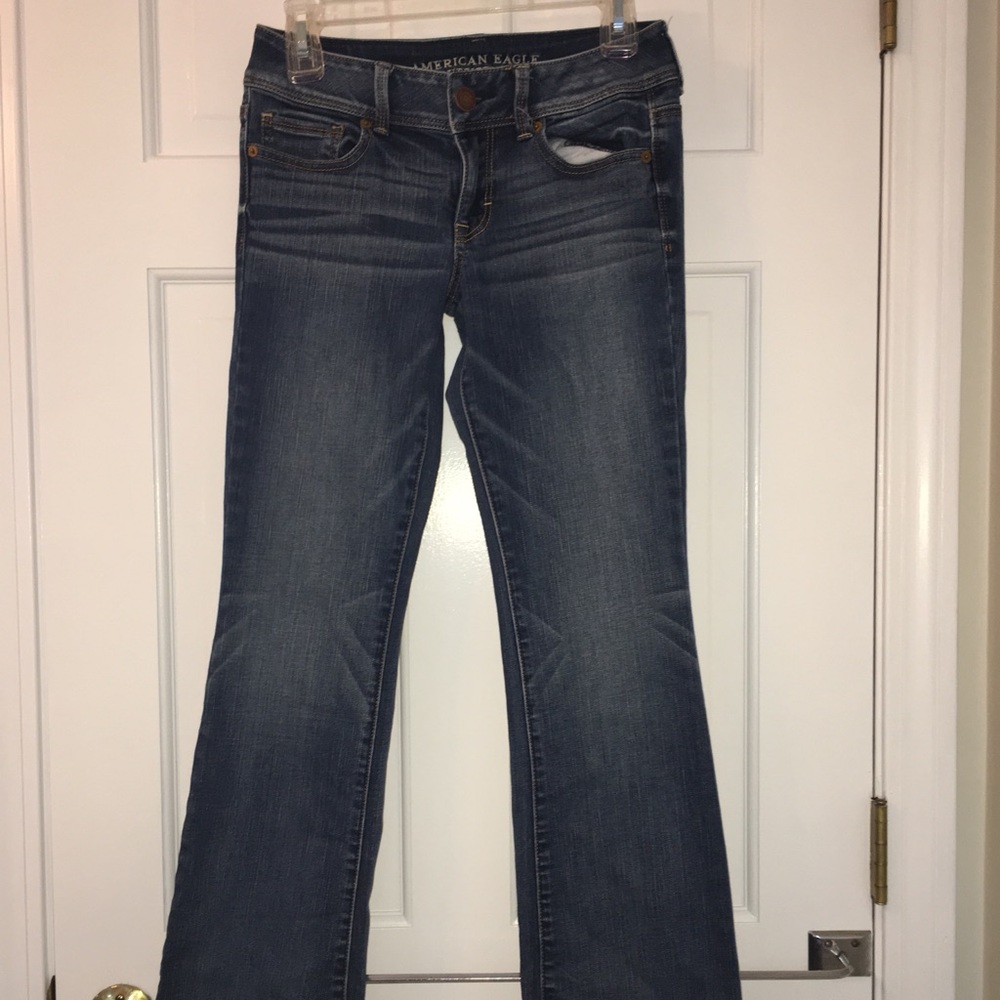 American Eagle Dark Wash Kick Boot Jeans size 4